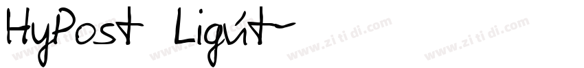 HyPost Ligńt字体转换